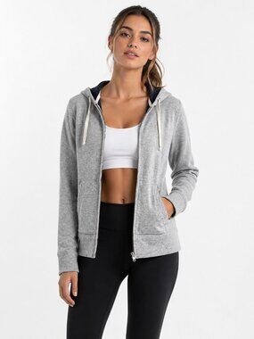 J.CREW Gray Full Zip Hoodie Sweatshirt XS